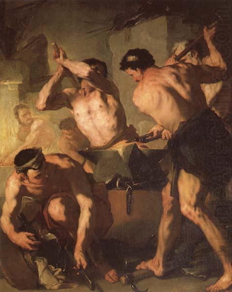 Luca Giordano Vulcan's Forge china oil painting image